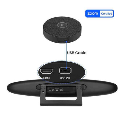 RC10 4K UHD USB Video Bar with Auto-Framing & Voice Tracking